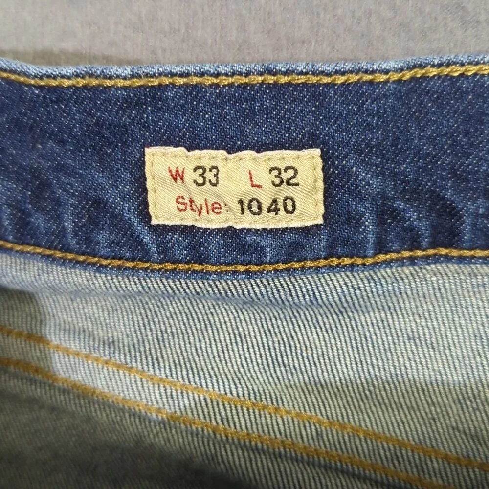 J. Crew Jeans Men's 33x32 Blue 1040 Athletic Tapered Fit Stretch Denim